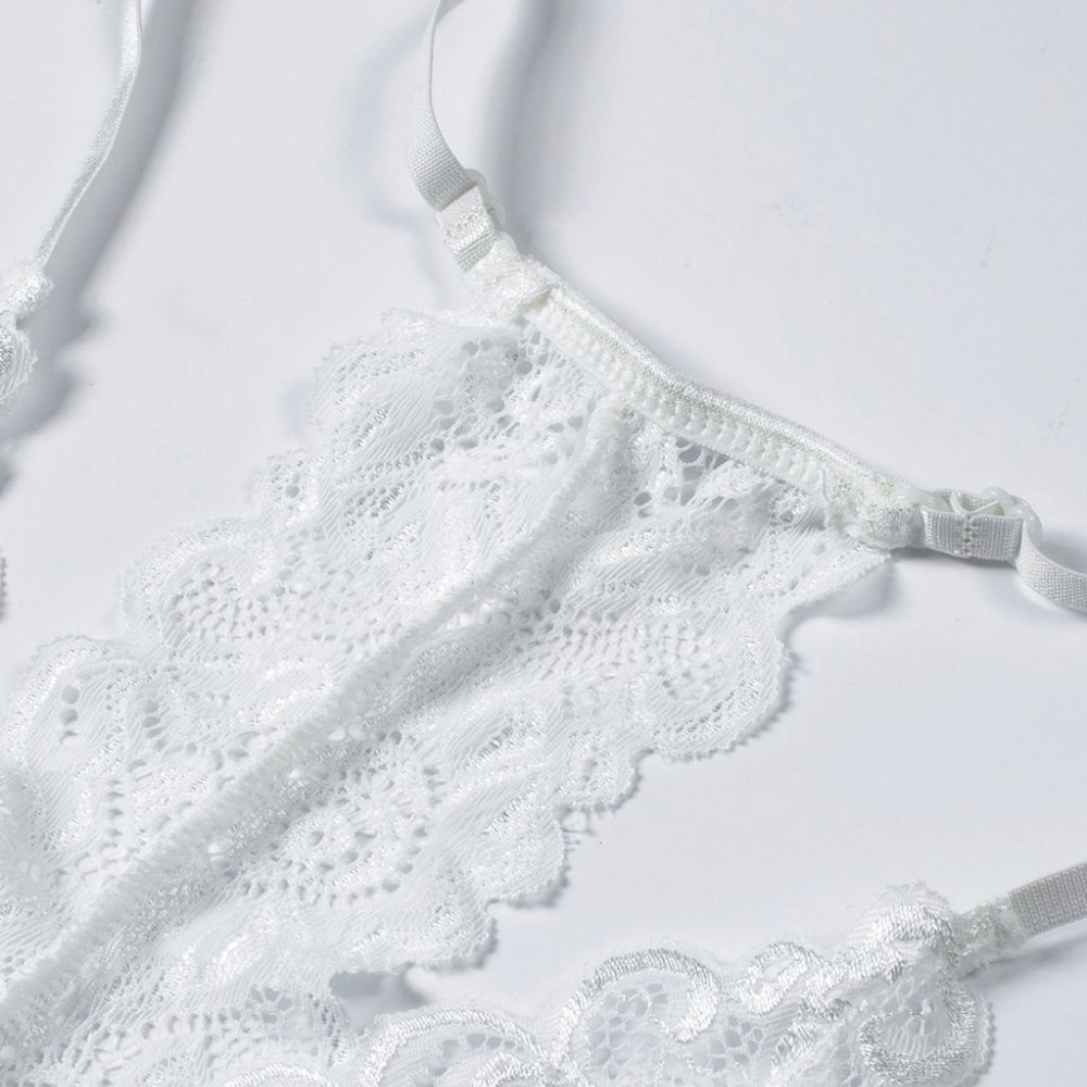 White Crochet Lace Bralette - Picture 11 of 16